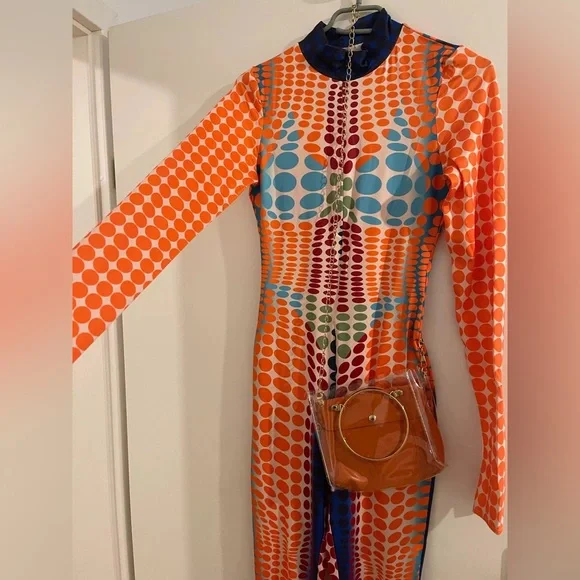 Vibrant Multicolor Jumpsuit - Picture 6 of 7